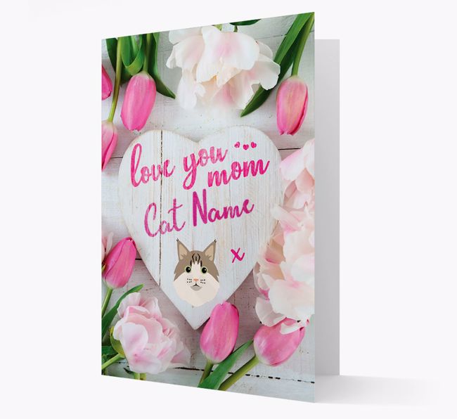 'Love You Mom' - Personalized {breedCommonName} Card